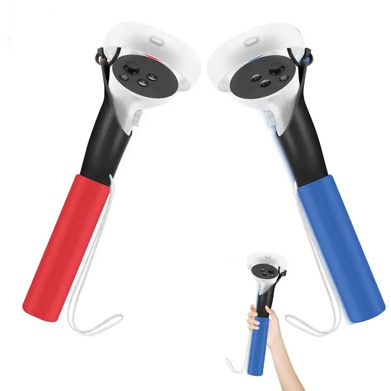 

Comfortable Extension Handles Dual Grips Lightsabers For Oculus 2 Rift S Controller Playing Games Accessories
