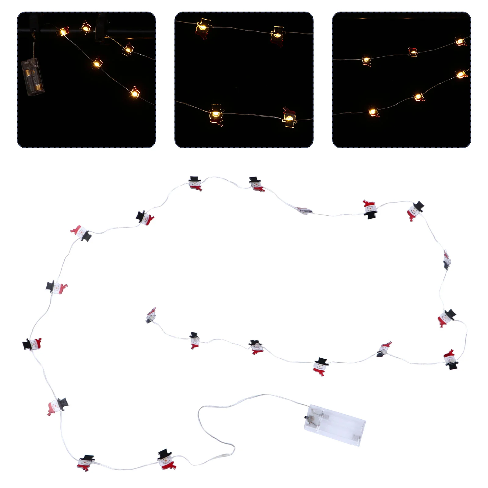 

Lights Snowman Light String Fairyled Christmas Xmas Decorative Copper Wire Chrismas Night Operated