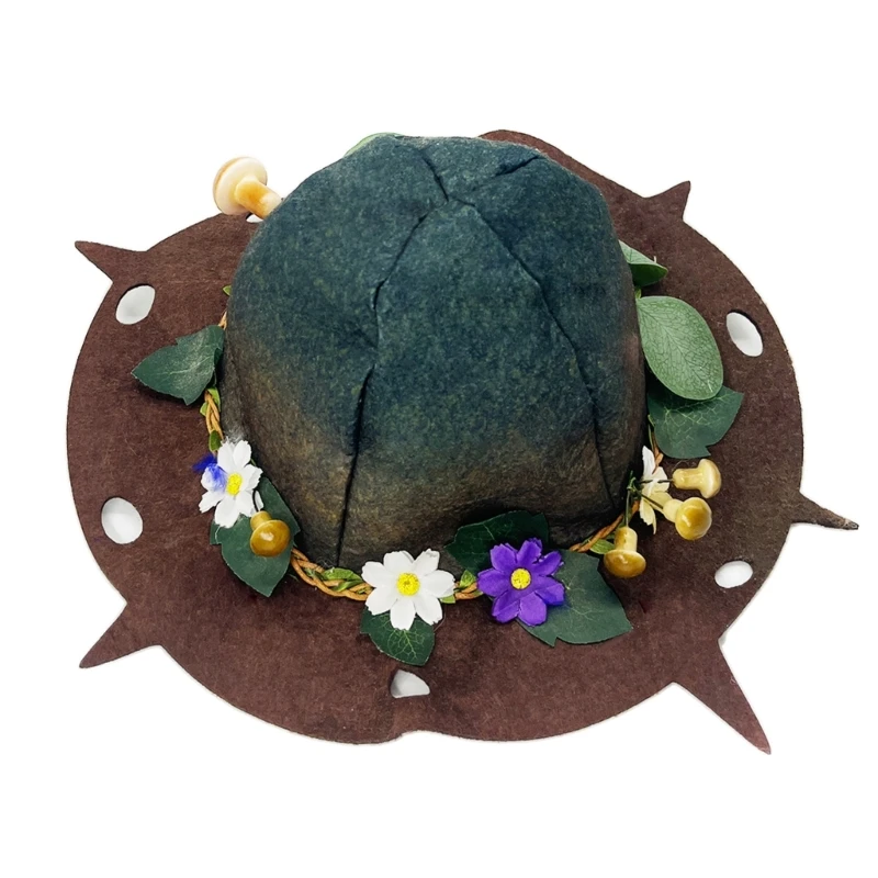 

Witch Hat Costume for Women Men Teenagers for Halloween Party Decorations Leaf Felt with Mushroom Dropship