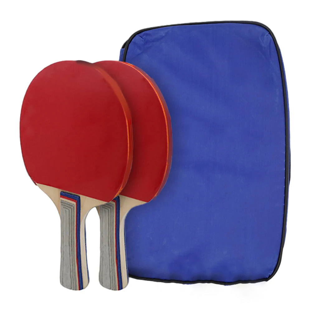 

Brand New Table Tennis Racket Ping Pong Ba 2pcs Good Control Attack Indoor Games Long Handle Paddle Racquet Sports