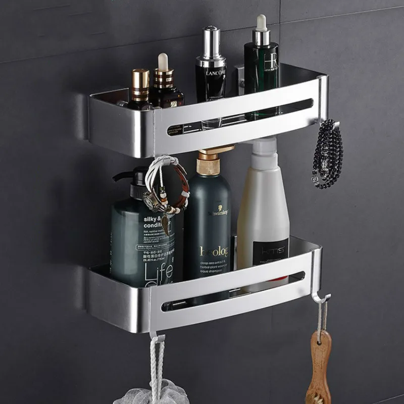 corner shelf bathroom shelves wall mounted aluminum bathroom soap dish bath shower shelf bath shampoo holder wall mounted type free global shipping