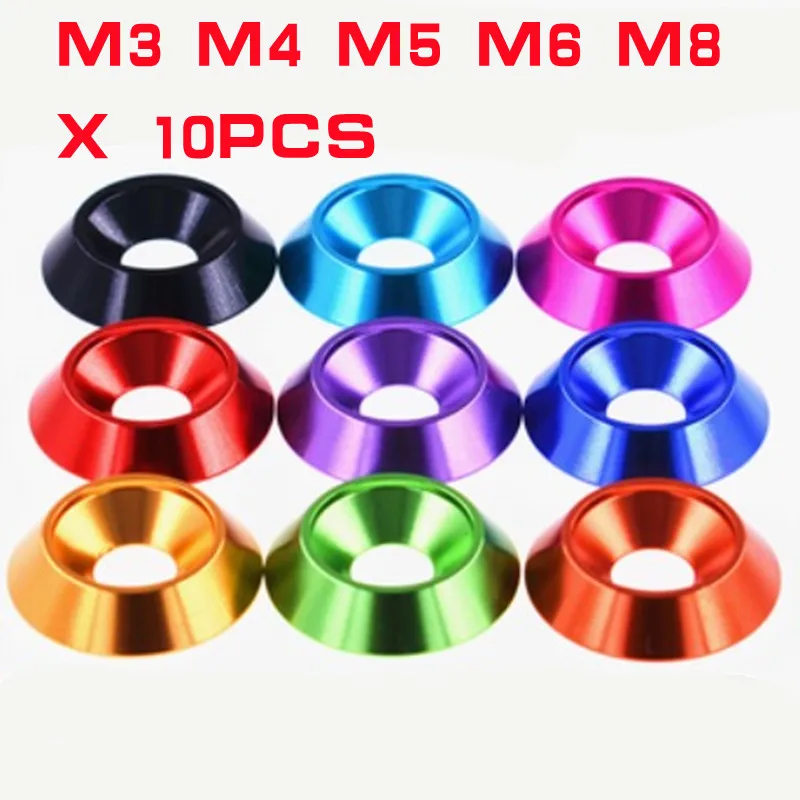 

Цветные алюминиевые шайбы M3 M4 M5 M6 M8