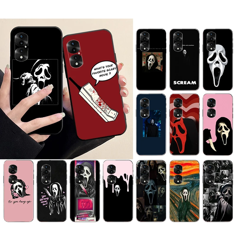 

Ghostface Scream Phone Case for Huawei Honor X9 X8 X7 X6 70 50 60 Pro 10X 20 Lite 8A 8S 8X 9X 9A 9S 10i