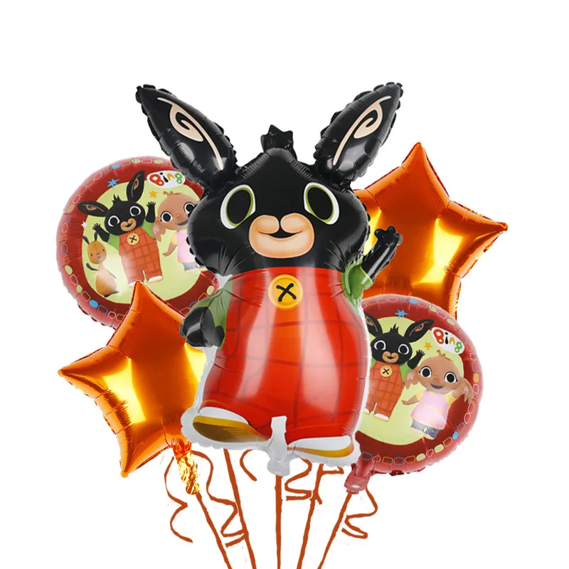 Мультяшный набор воздушных шаров Bing Rabbit воздушный шарик из алюминиевой пленки