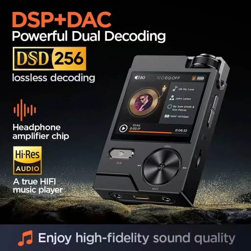 Фото ALVXON Hi-Res Audio HIFI DSD256 MP3 USB DAC, USB-устройство для наушников, расширяет память на 258 ГБ, CUE AUDIO, 40 часов воспроизведения музыки №2
