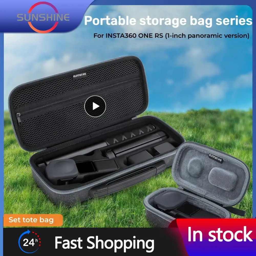 

Anti-drop Carrying Case Camera Bag Hard Shell Portable Mini Suitcase Bag Accessories For Insta360 One Rs Anti-scratch 1 Inch