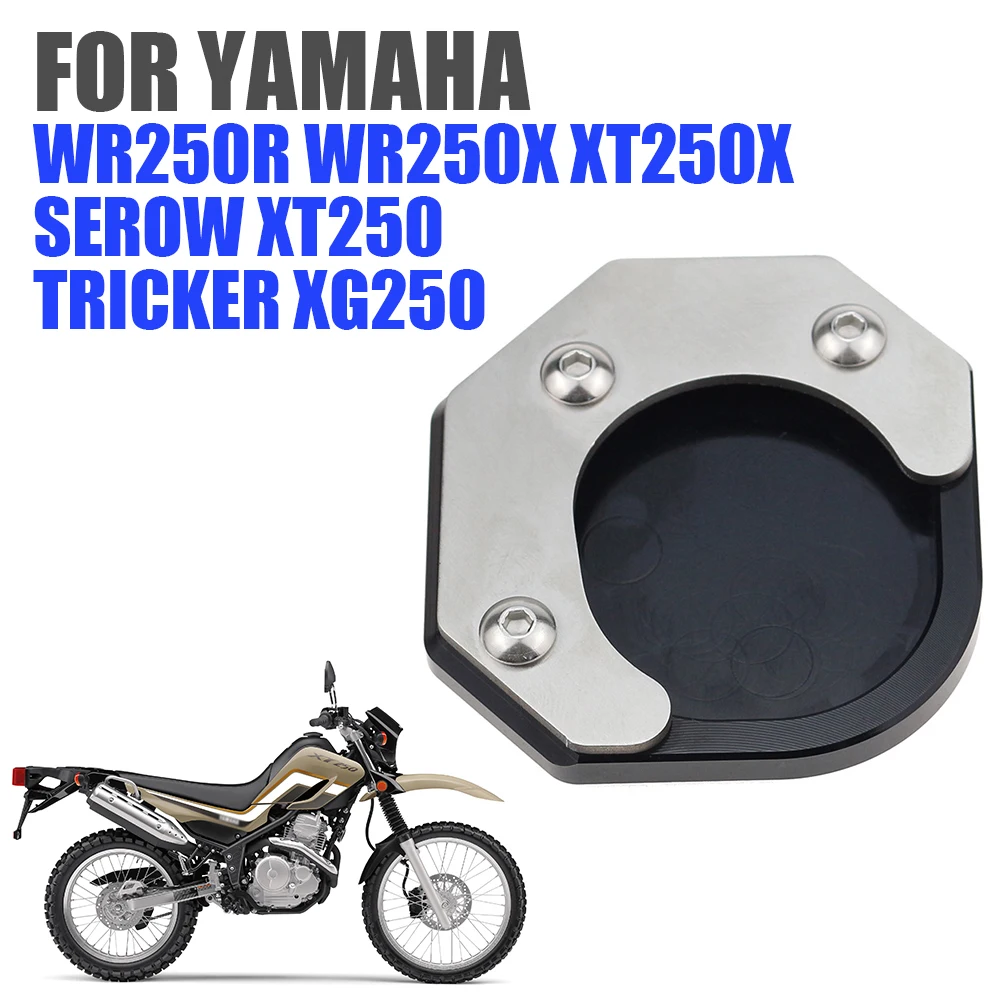 For YAMAHA SEROW XT250 TRICKER XG250 XT250X XG XT 250 X Motorcycle Accessories Kickstand Foot Side Stand Enlarge Pad Support