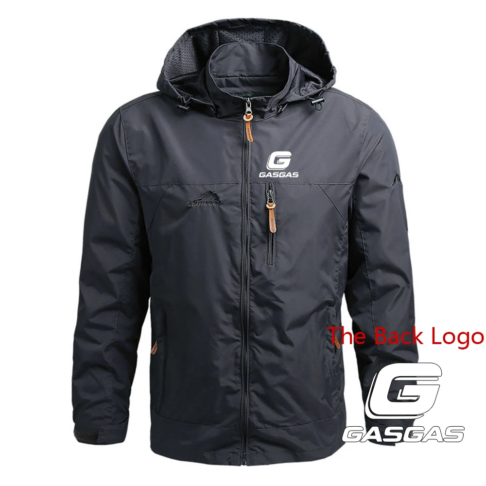 

Motorcycles GasGas Printed Winter Jackets For Men Waterproof Jackets Outdoor Windbreaker Tactical Hiking Coat Hunting Clothes