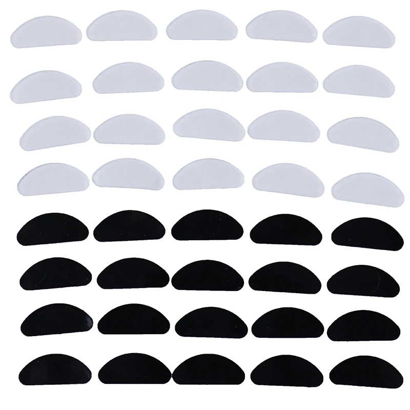 

5 Pairs D-shaped silicone Eyeglasses nose pads glasses adhesive nosepiece non-slip thin eyewear accessories