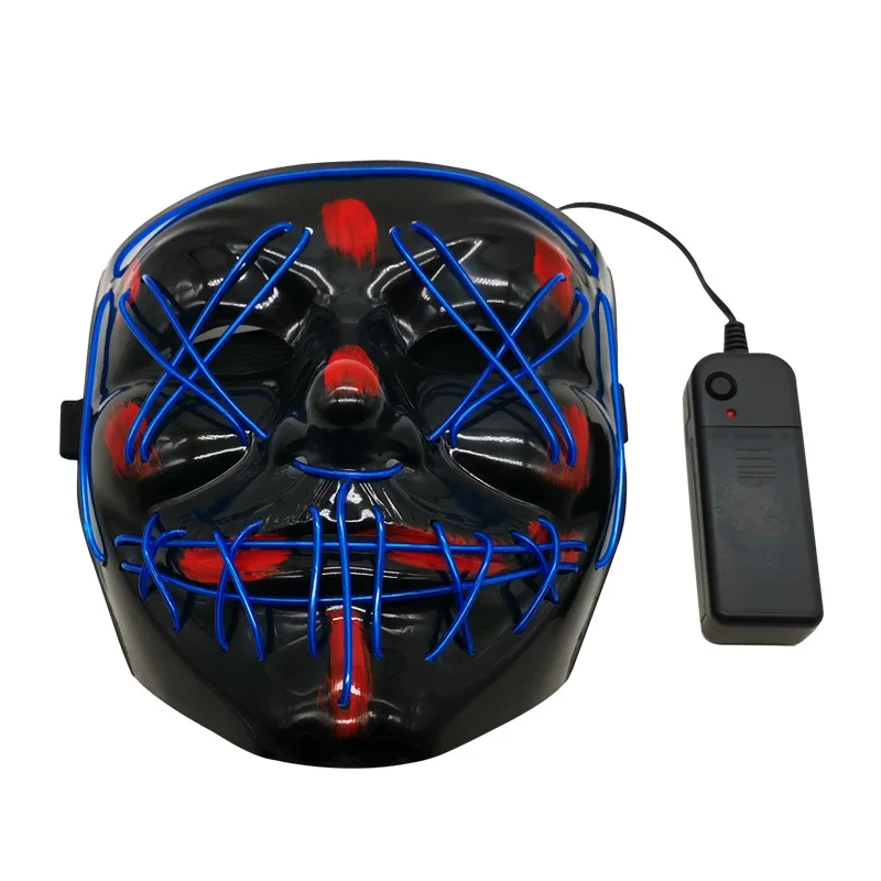 Анонимная маска для хакеров из фильма V-значит вендетта со светодиодный