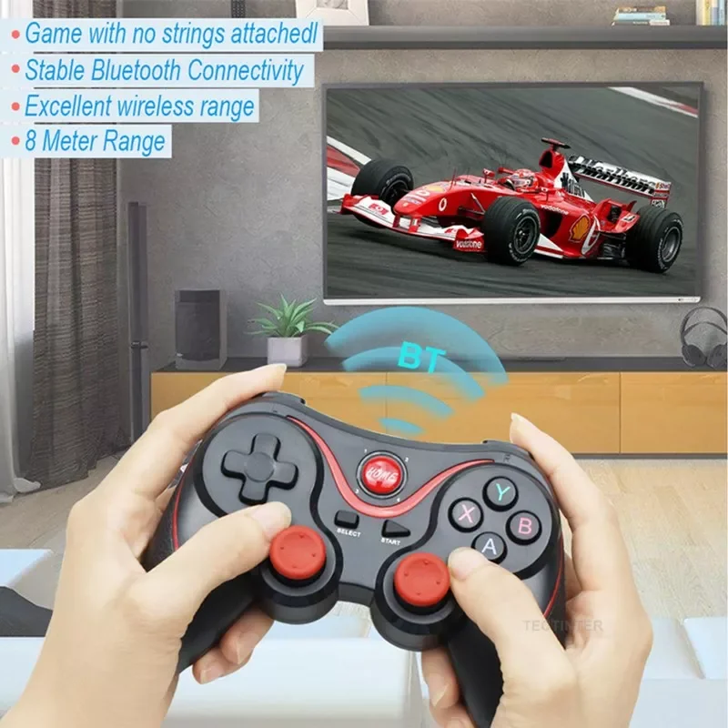 

NEW2023 T3 Wireless Joystick Support Bluetooth 3.0 Gamepad Gaming Controller Gaming Remote Control For PS3 for Tablet Android M
