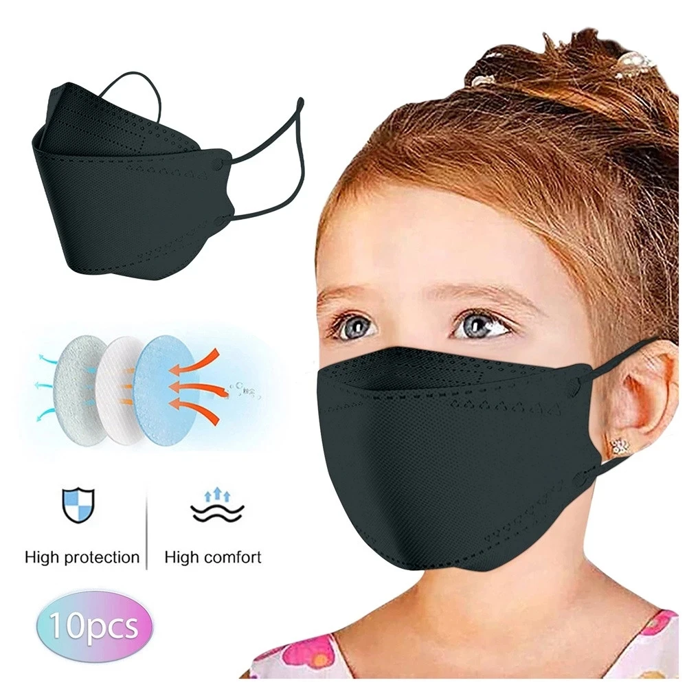 

10-50 Pieces Of New Children's Solid Color Masks Reusable Campus Protective Halloween Mask Mascara Fish Mouth Mask