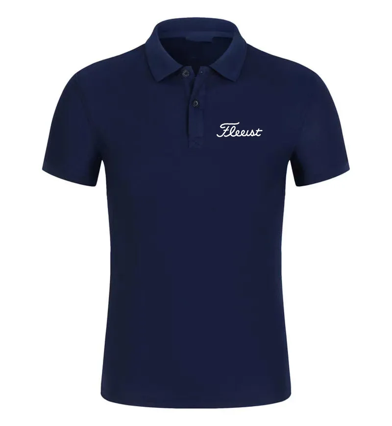 

Summer Men's Solid T-shirt Sports Running Quick Dry Knit Breathable Cotton Blend Golf Polo Shirt Large