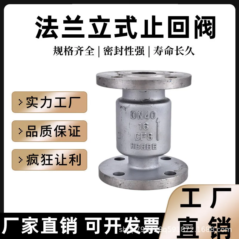

304 Stainless Steel Flange Check Valve H42W-16P Flange Vertical Type Check Valve/One-Way Check Valve DN50 65
