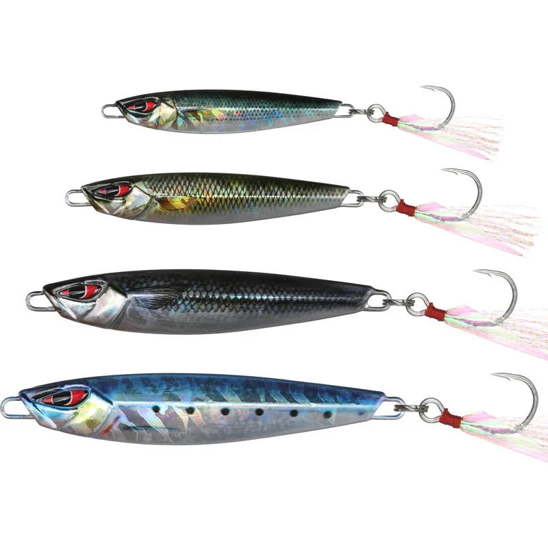 

2 Pieces Fishing Lure Bait Fish Gear Long Shot Sea Fishing Lures Baits Fishbait 20G/40G/60G/80G Fishing Gear Tackle Accessories