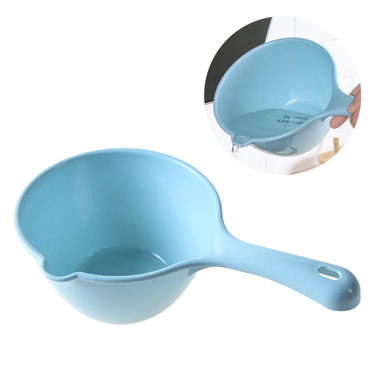 

Water Ladle Scoop Bath Cup Dipper Spoon Hair Rinse Washing Bathing Baby Shampoo Bathroom Kitchen Shower Japanese Handle Wash