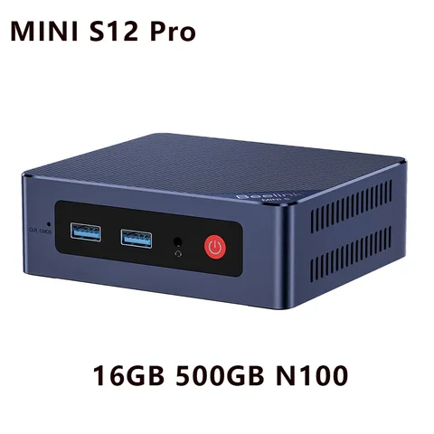 Beelink Mini S12 Pro N95 N100 Мини ПК Windows 11 Pro DDR4 8 Гб 256 ГБ 16 ГБ 500 Гб WIFI BT игровой компьютер MINI S N5095 8 Гб 128 ГБ