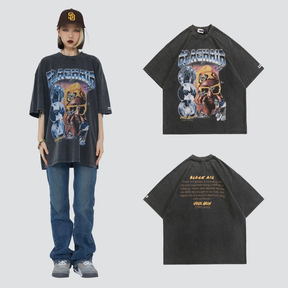 

Print Oversize Women's T-shirt High Street Cotton Hip Hop Punk T Shirts Harajuku Streetwear Summer Short Sleeve Tops Tees