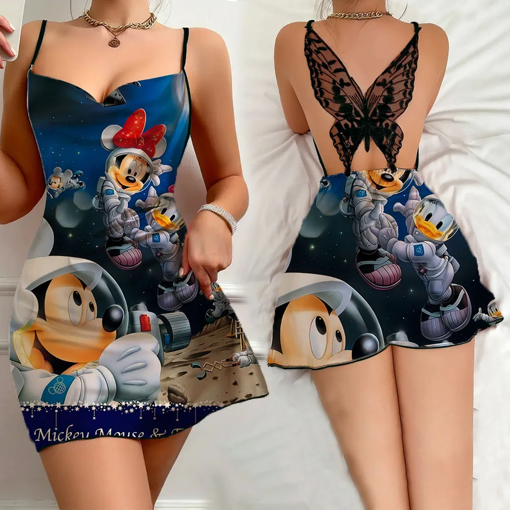 2024 дизайнерское спальное платье с рюшами по краям для женщин сексуальная