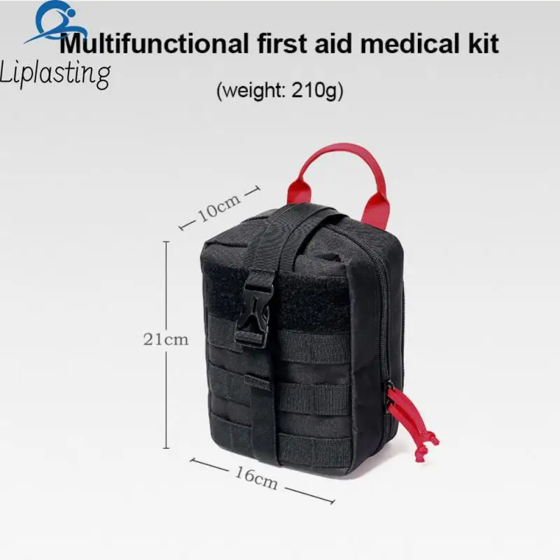 

Wear-resistant Storage Bag Oxford Cloth Large Capacity Mountaineering Survival Bag Metal Buttons First Aid Box Dirt-resistant