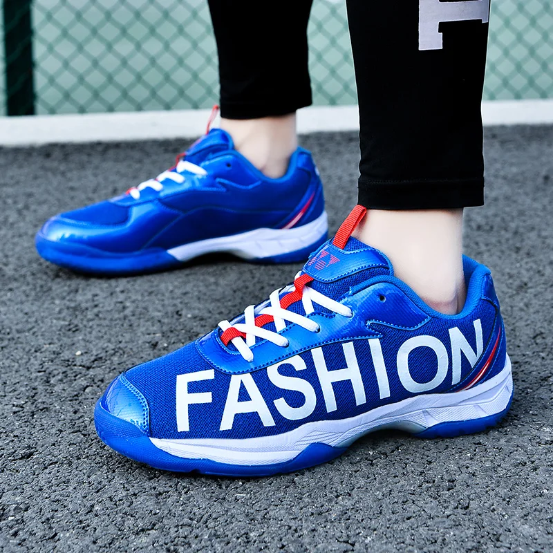 Light Weight Badminton Footwears Male Volleyball Sneakers New Professional Badminton Shoes Big Size 35-45 Anti Slip Tennis Shoes