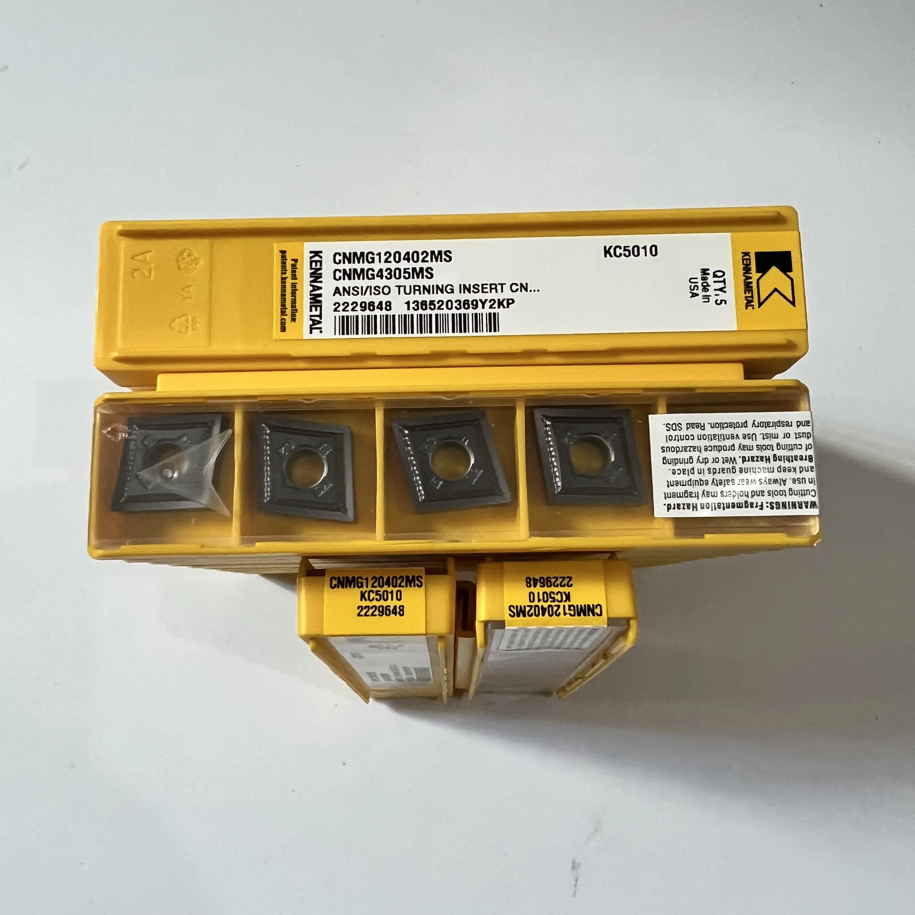 

Режущие лезвия из твердого сплава CNMG 120402 MS KC5010