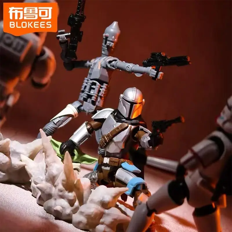 Фото Оригинальный набор BLOKEES Star Wars: Звездные войны, выпуск 1, Blind Box, серия Bounty Journey, модная игрушка-сюрприз, подарок №1