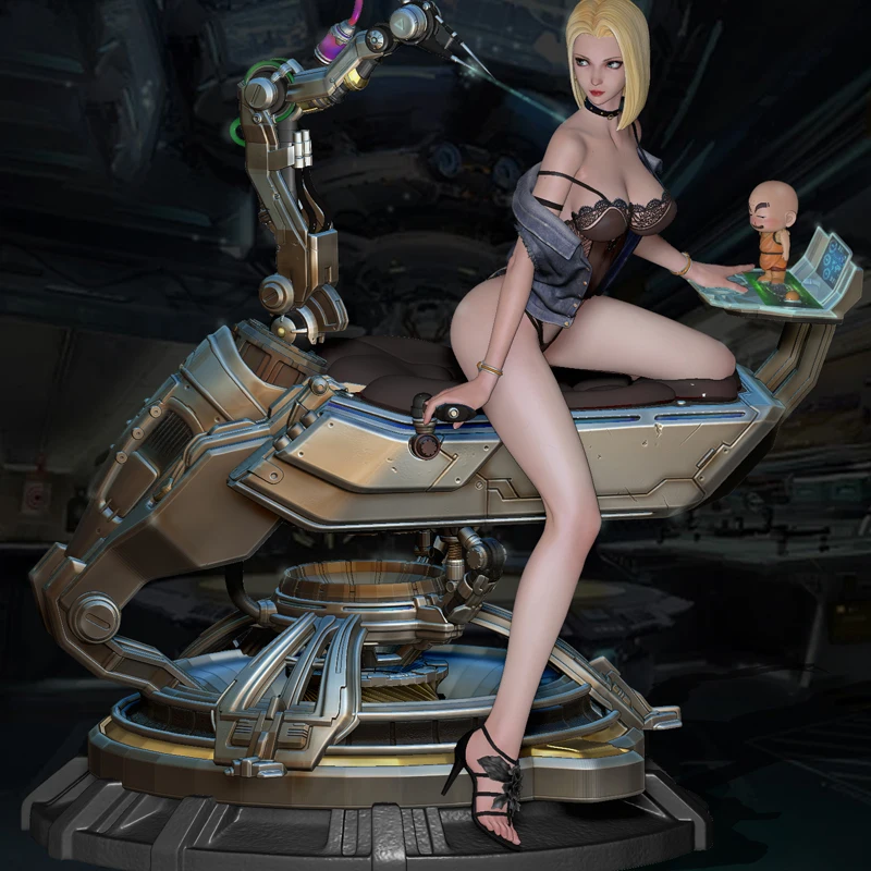 

Dragon Ball figure Android 18 Children toys christmas presents birthday gifts Collection Doll Toys original anime action figure