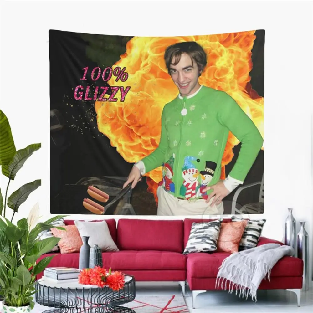 

Забавный Роберт пэттинсон мем гобелен эстетическое украшение для комнаты Сумерки Эдвард Кулинария настенный гобелен украшение для спальн...