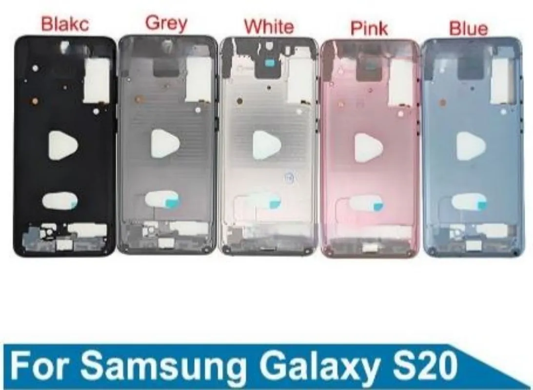 

For Samsung Galaxy S20, SM-G9810, Blue, White, Pink, Black, Gray Medium-Sized Metal Frame Spare Parts