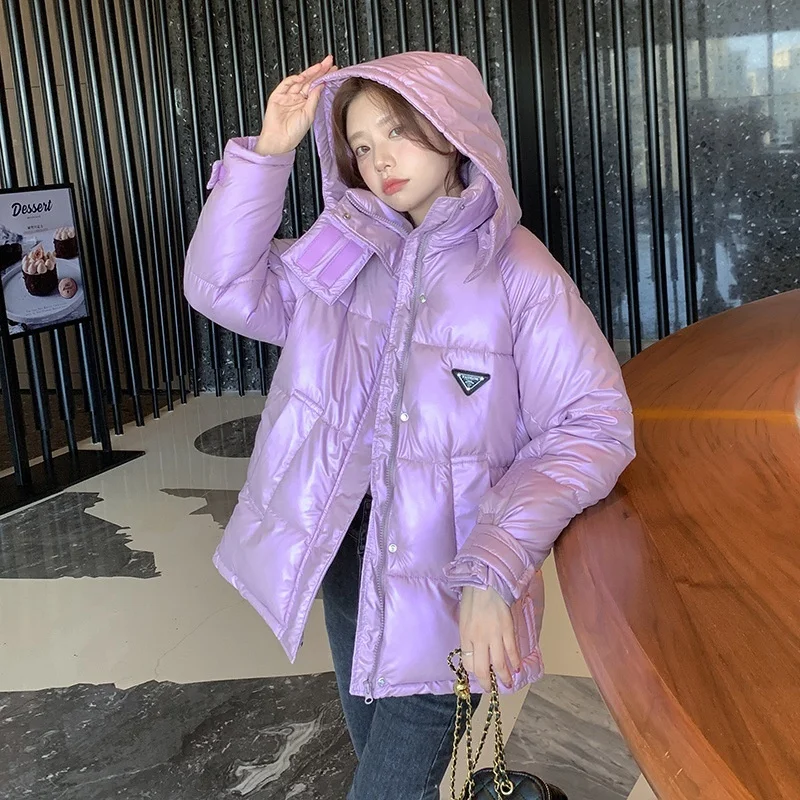 Women's Fall Jacket 2022 Puffer Parkas Fashion Winter Ladies Coat with Hood Waterproof Oversized Jacket Warm Outerwear