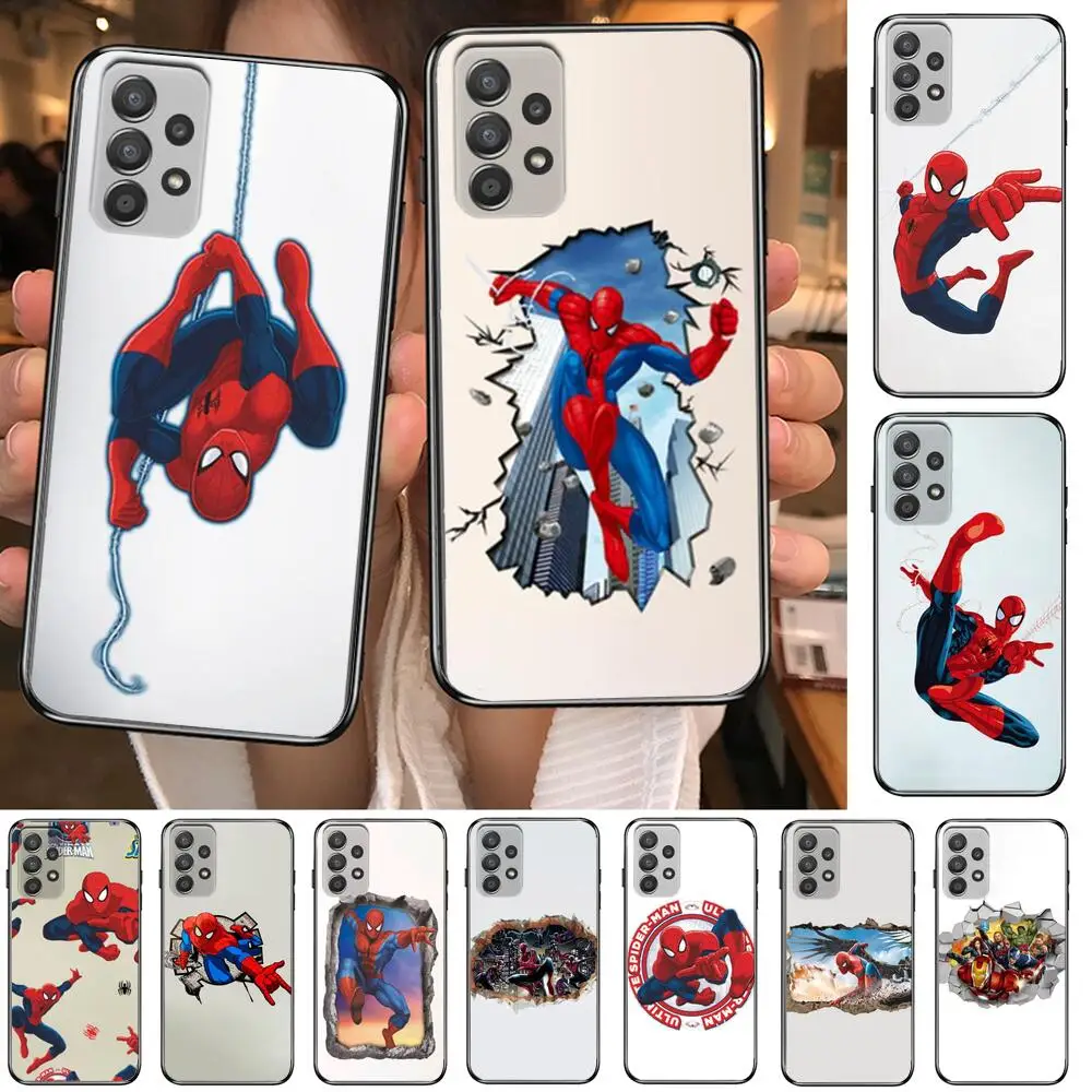 

spiderman comic boy child Phone Case Hull For Samsung Galaxy A70 A50 A51 A71 A52 A40 A30 A31 A90 A20E 5G a20s Black Shell Art Ce