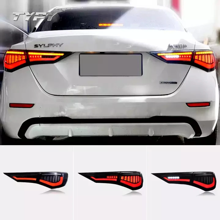 

Светодиодный ные задние фонари, динамический сигнал поворота, дыхательный стример, задняя фара для Nissan Sylphy Sentra Pulsar 2019-2021