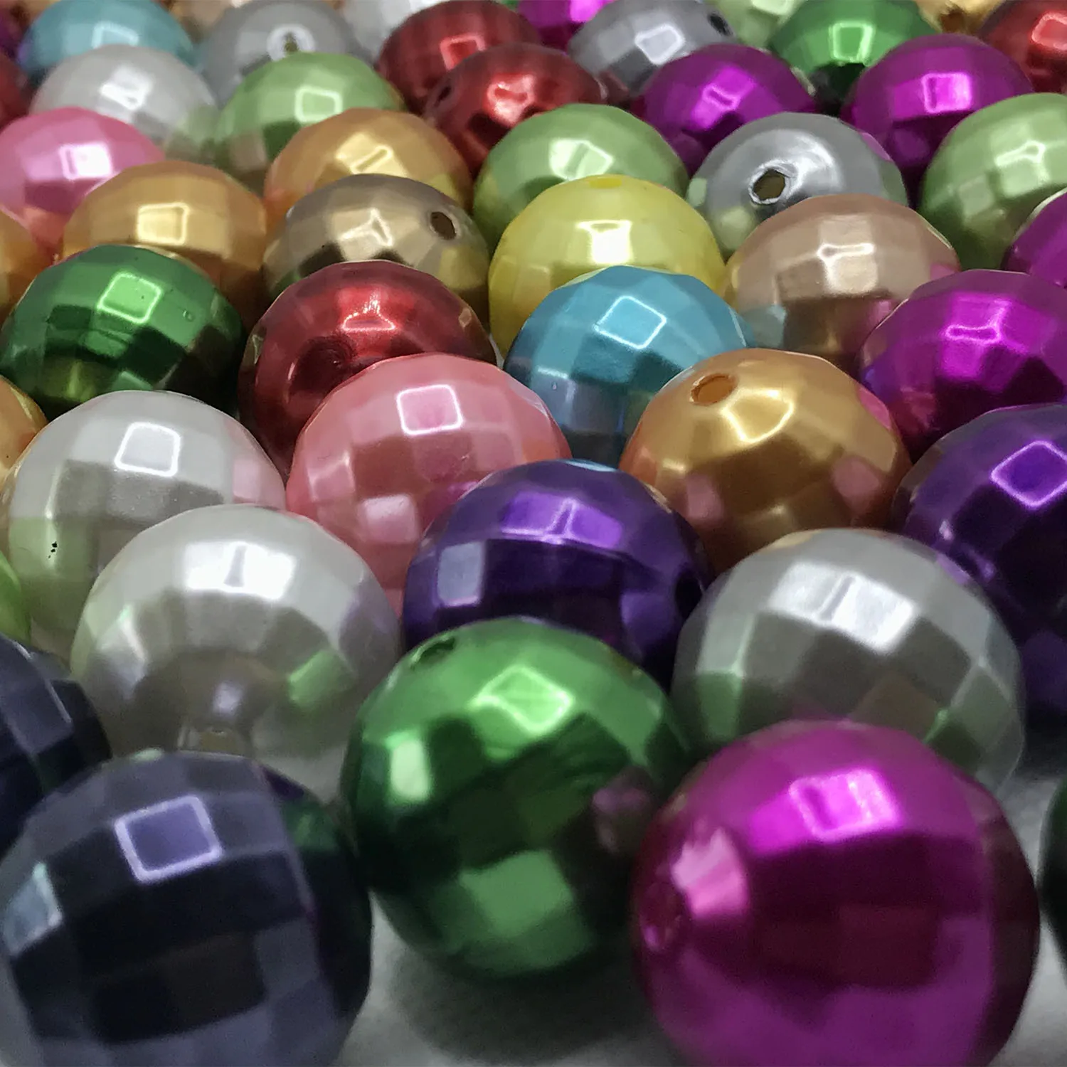 Бусины россыпью в форме глобуса разных цветов для браслетов ожерелий серег