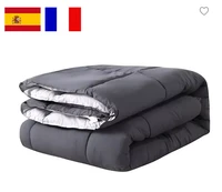 quilted comforter 400 gram microfiber nordic padding super warm fiber bed quilt single and double bed perfect for autumn winter
