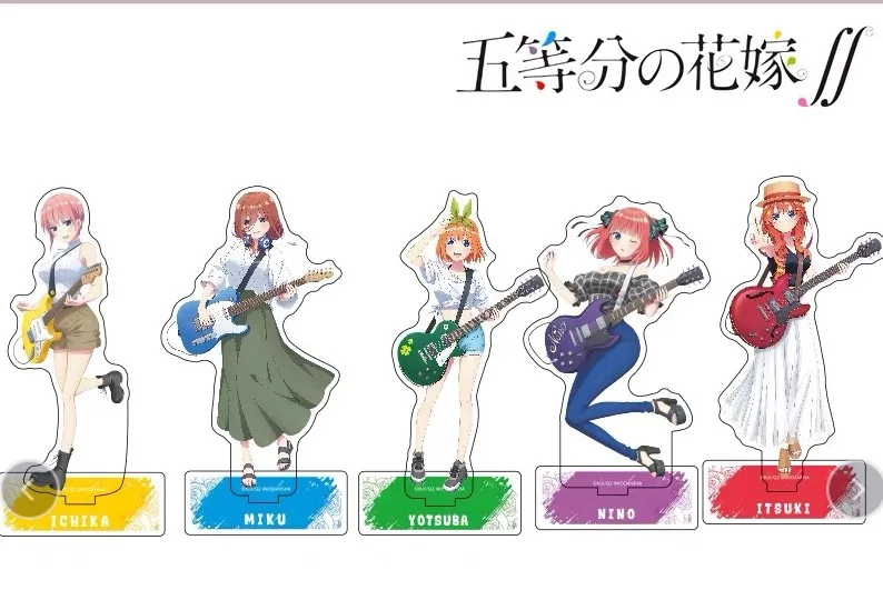 

The Quintessential Quintuplets Nakano Itsuki Nakano Nino Guitar Ver. Acrylic Figure Stand Figure 9492 Stand Model Plate Toy