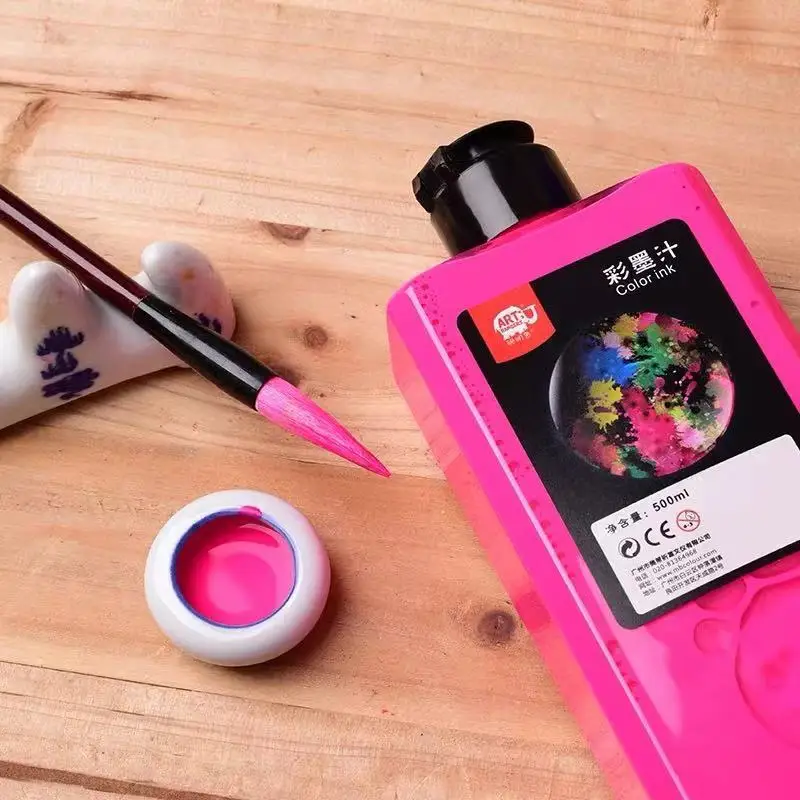 

120ML Color Ink Washable Chinese Painting Pigment Calligraphy Children Adult Painting Ink Pigment Student Art Supplies