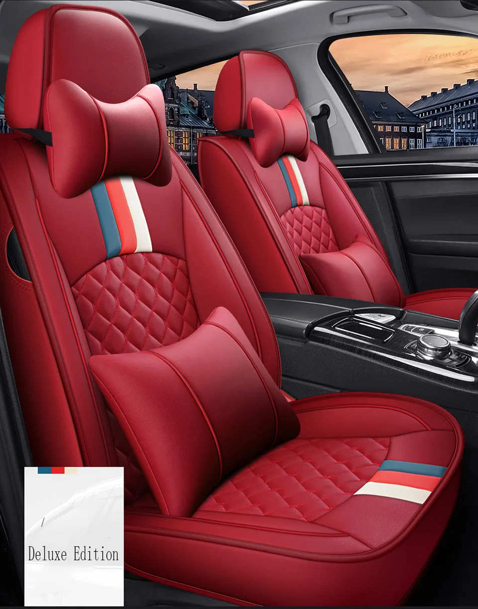 

Four season car universal seat cover PU leather for Peugeot 307 206 308 308S 407 207 406 408 301 508 5008 2008 3008 4008 RCZ aut