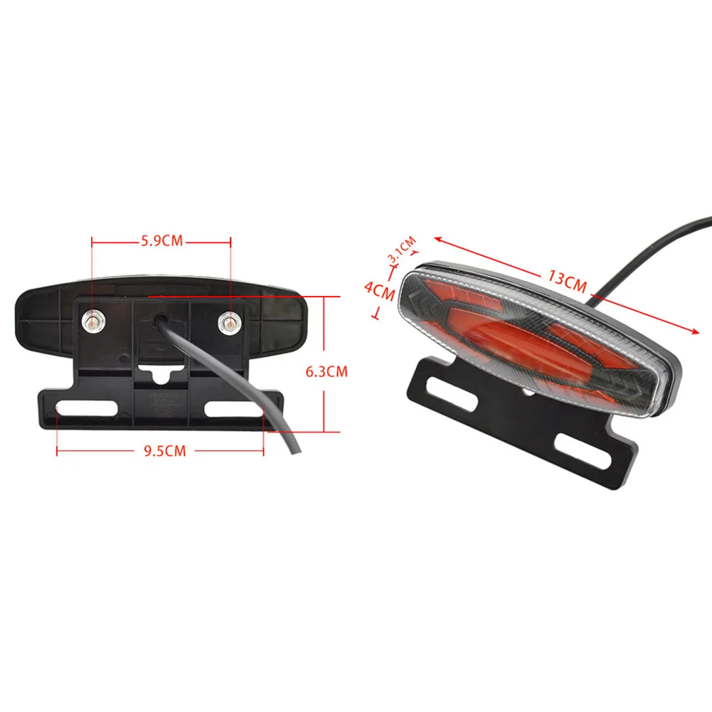 

Поворотный сигнал для электровелосипеда, задняя фонарь, 36 В/48 в