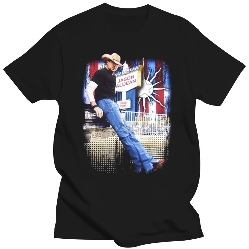 

Черная футболка Jason Aldean Stand Pic 2008 Tour NC-FL, новая официальная страна