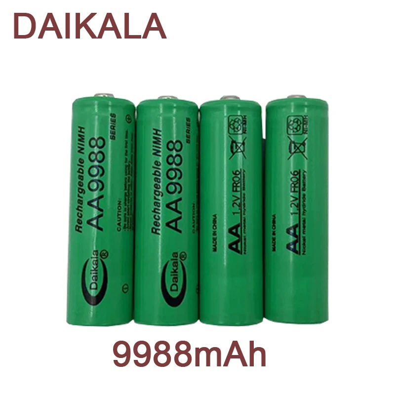 

New AA1.2V.9988mAh. NI MH Rechargeable Battery. 100% Original. Aste Alkaline Batteries for Clocks, Flashlights, Toys, Andcameras