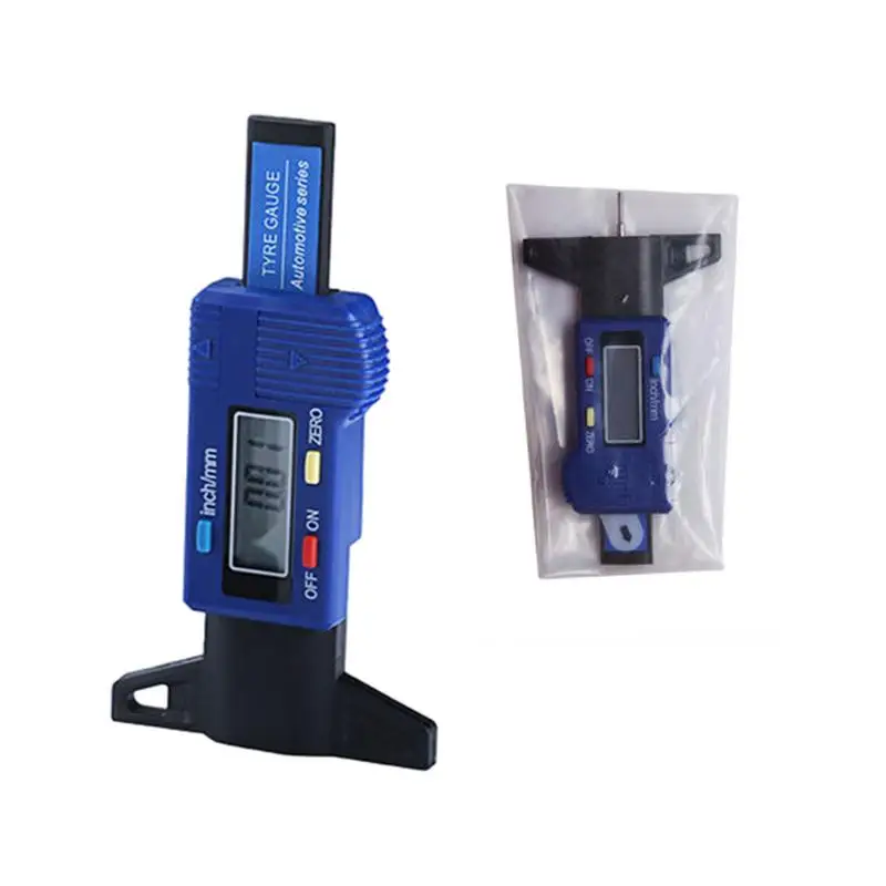 

Digital Tread Depth Gauge Digital LCD Display Tread Depth Checker 0-25.4mm Metric/Inch Conversion Tire Tyre Gauge 0-25.4mm
