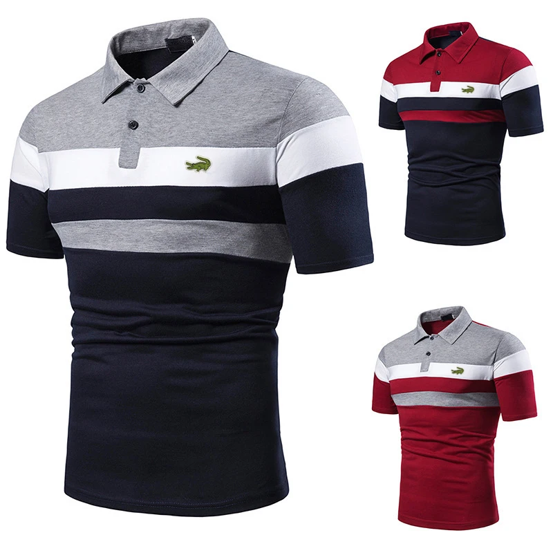 

Men's High-quality Cotton Embroidered Polo Shirt 2023 Summer Short Sleeve Tee Shirts Business Casual polo shirt For Men S-8XL