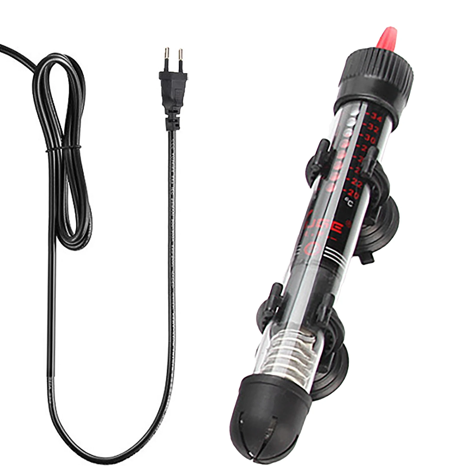 

25W Marine With Thermometer Electronic Adjustable Temperature Fish Tank Turtle Submersible Protective Aquarium Heater Freshwater