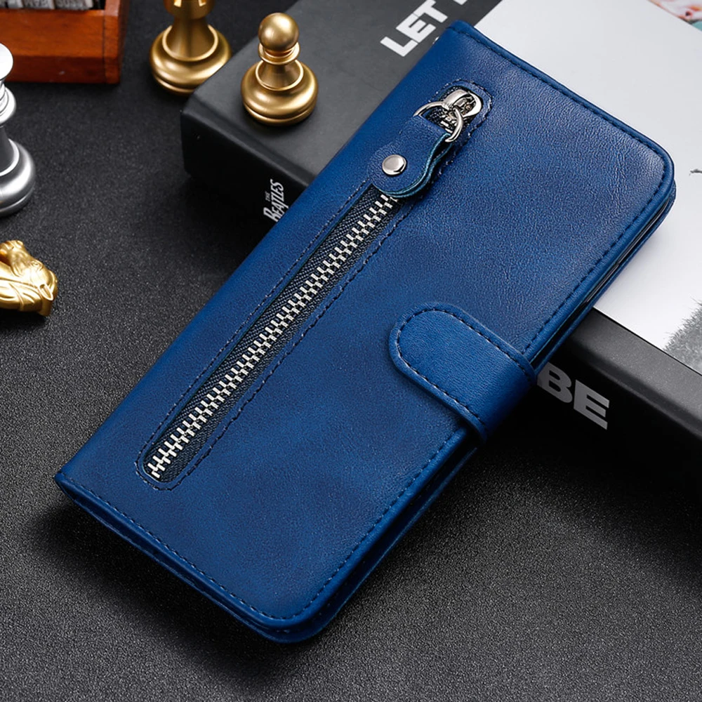 

Flip Case For Vivo Y21 2021 Luxury Leather Zipper Wallet Case Vivo V21E V21 5G Stand Cover for Vivo Y33S Y 21 53 55 S Y15 Funda