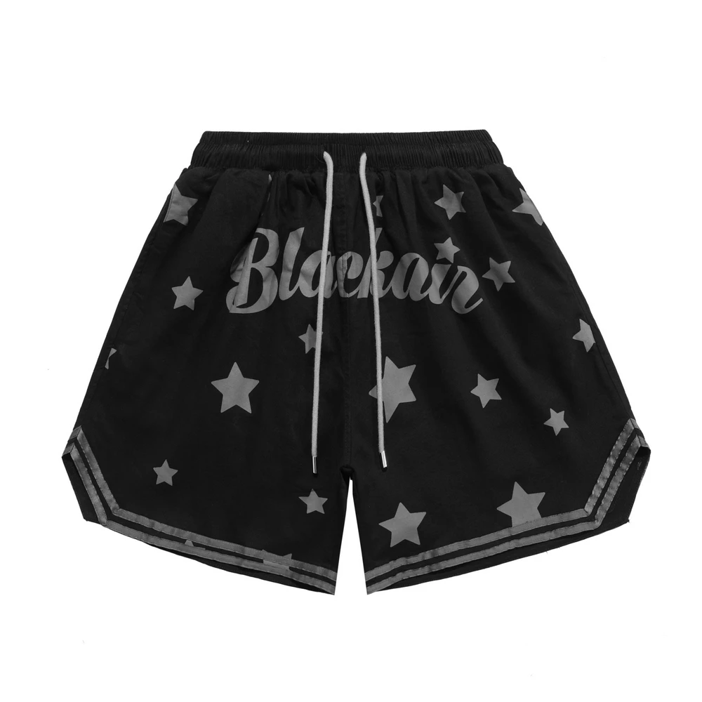 

2022 Basketbal Shorts Summer Loose Streetwear Hip Hop Shorts Stars Letter Pattern Harajuku Harajuku Short Pants Trackshorts