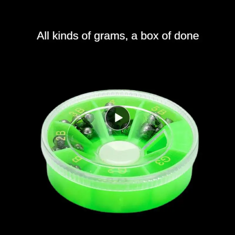 

Reuse Fishing Box Various Weights Convenient Storage Lure Lead Lead Material Pendant Box Fishing Supplies One Box