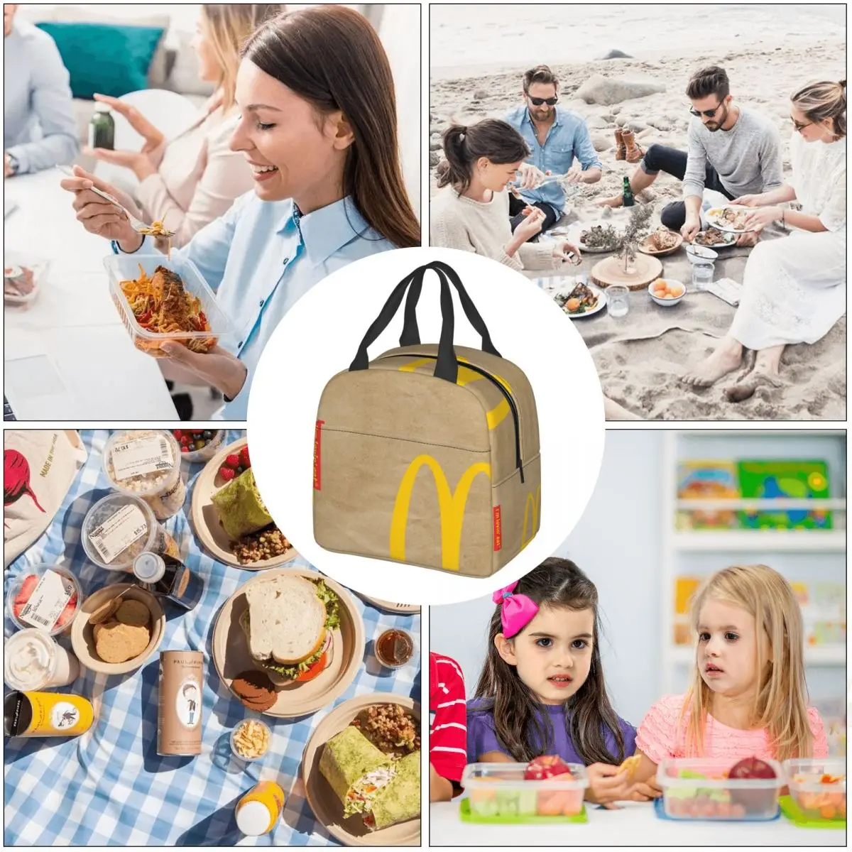 Unique Design Lunch Bags Portable Insulated Oxford Cooler Thermal Cold Food Picnic Tote New Arrival images - 6
