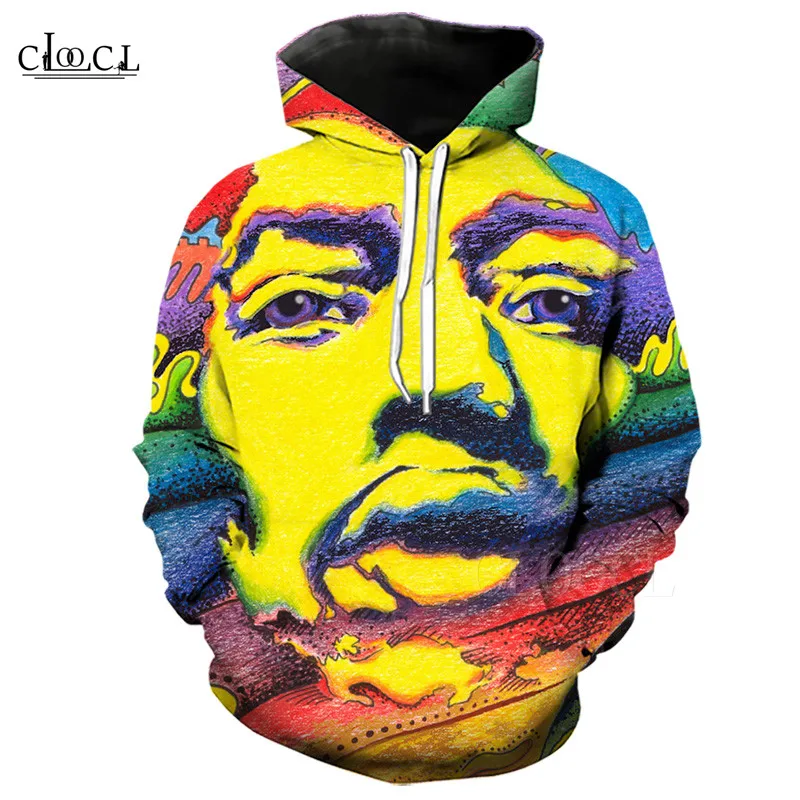 

Painted Face Hoody Harajuku Sweatshirt Oversized Women Hoodies Painting 3D Print Pullover Casual Male Female Streetwear Clothes