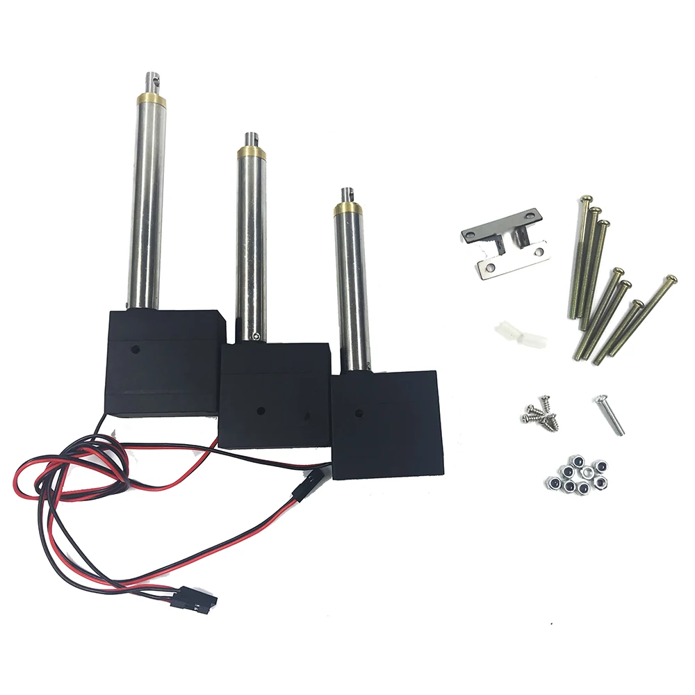 

3PCS Huina Plastic Strength Main Arm Second Arm Bucket Arm Driving Rod With Servo For Huina 550 RC Excavator RC Car Parts